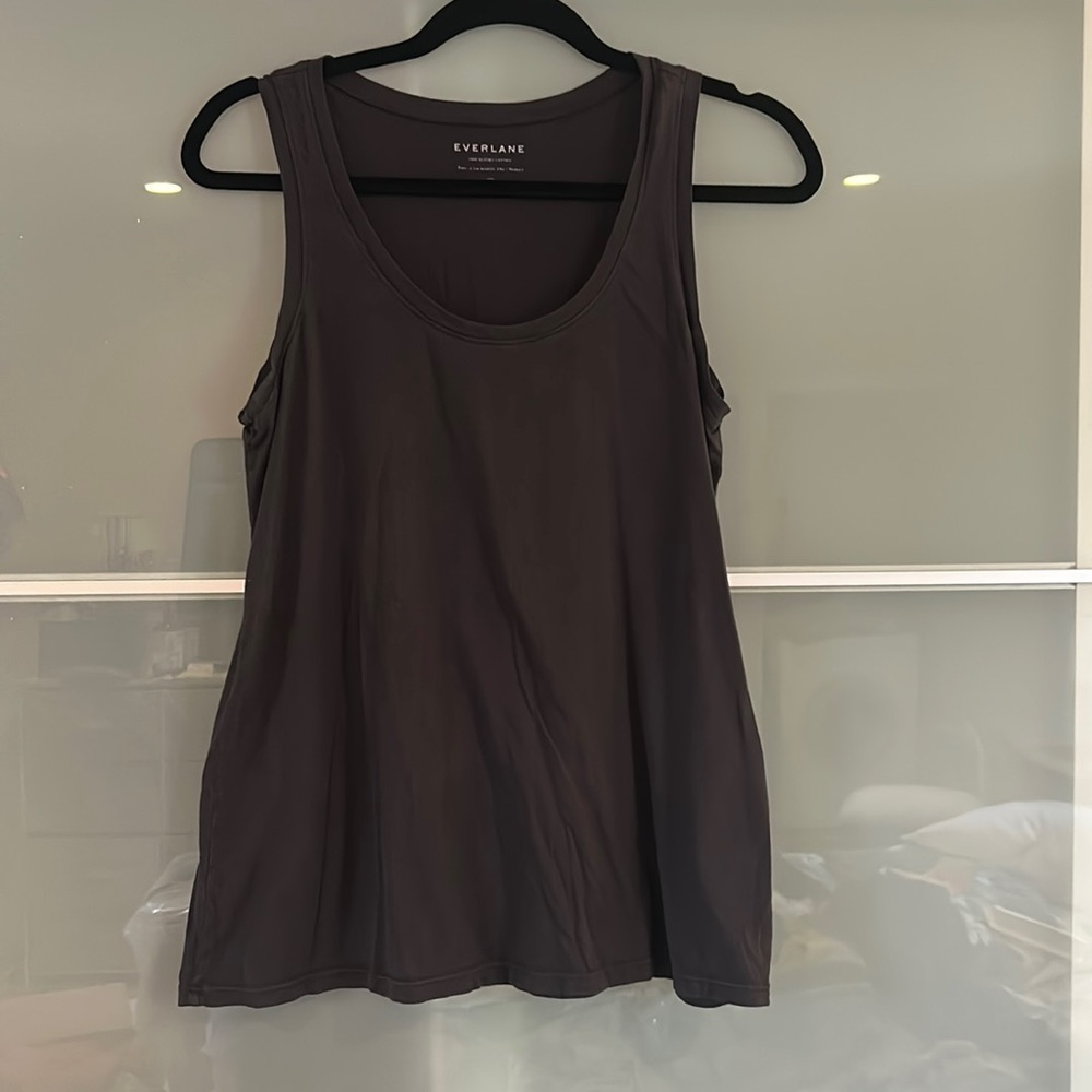 Everlane soft black small petite tank supine cotton. Bucket 4